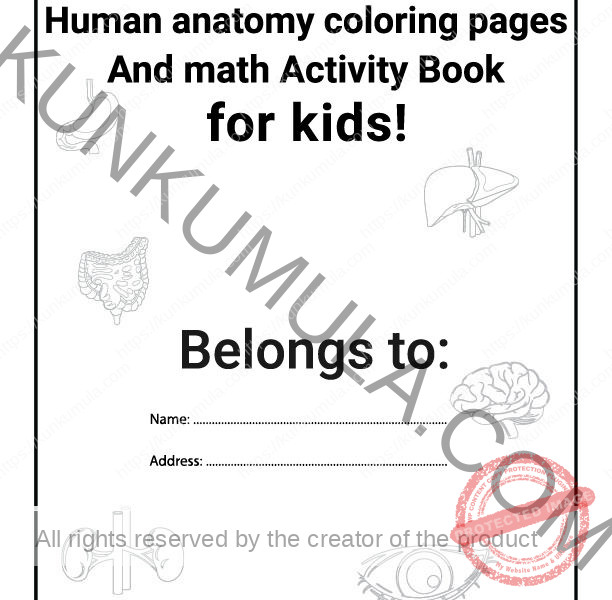 Human Anatomy Coloring Pages Organized