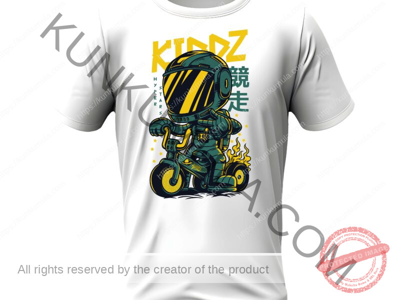 Kiddz Illustration Artwork for T-shirts, hoodies, tote bags, wall art, stickers, mugs, and more Zipped