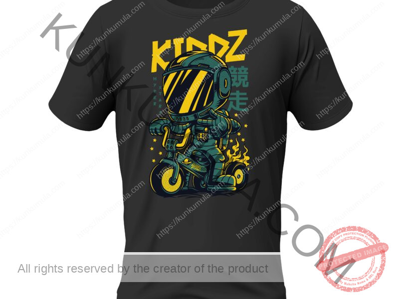 Kiddz Illustration Artwork for T-shirts, hoodies, tote bags, wall art, stickers, mugs, and more Zipped