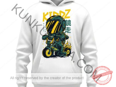 Kiddz Illustration Artwork for T-shirts, hoodies, tote bags, wall art, stickers, mugs, and more Zipped