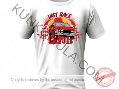 Last Race Club Artwork for T-shirts, hoodies, tote bags, wall art, stickers, mugs, and more