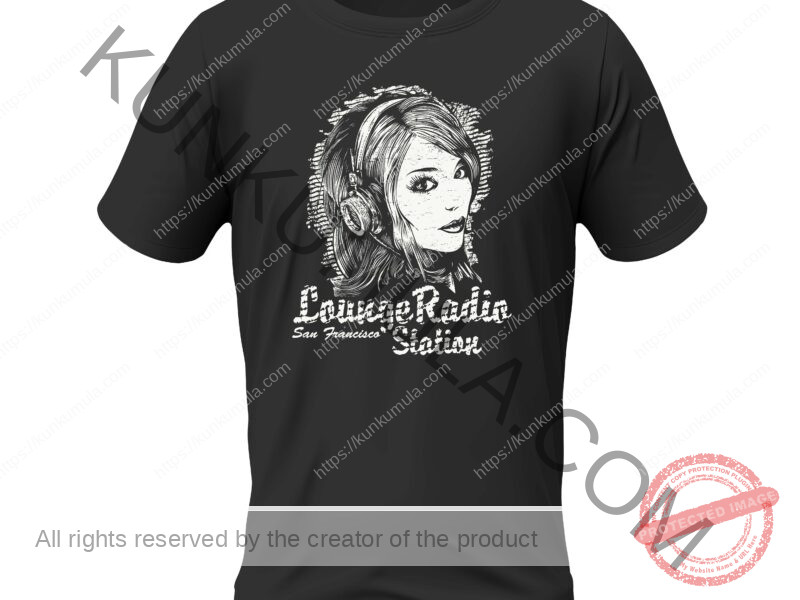 Lounge Radio Station San Francisco Art work for T-shirts, hoodies, tote bags, wall art, stickers, mugs, and more png