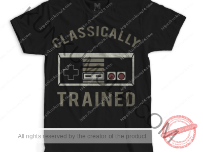 Classically Trained Distressed Artwork for T-shirts, hoodies, tote bags, wall art, stickers, mugs, and more