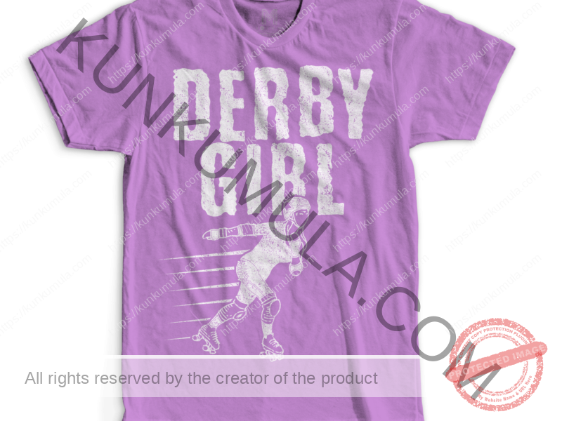 Derby Girl Artwork for T-shirts, hoodies, tote bags, wall art, stickers, mugs, and more