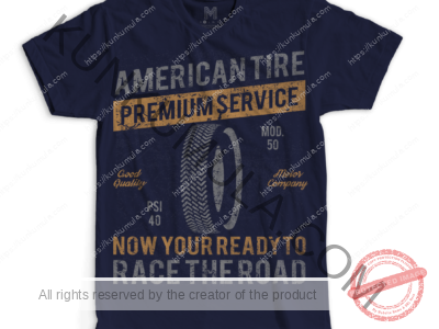 American Tire Distressed Art work for T-shirts, hoodies, tote bags, wall art, stickers, mugs, and more
