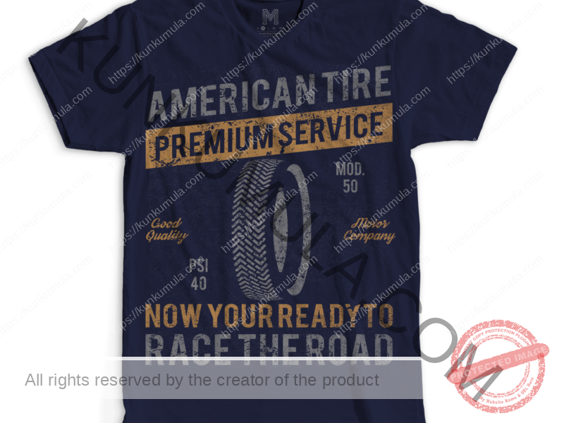 American Tire Distressed Art work for T-shirts, hoodies, tote bags, wall art, stickers, mugs, and more