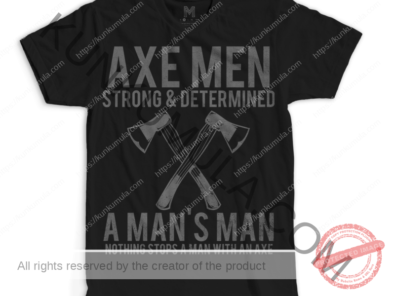 Axe Man Art work for T-shirts, hoodies, tote bags, wall art, stickers, mugs, and more