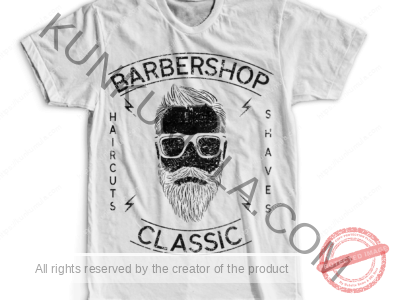 barber shop classic Artwork for T-shirts, hoodies, tote bags, wall art, stickers, mugs, and more