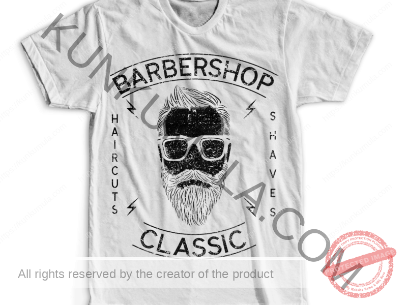 barber shop classic Artwork for T-shirts, hoodies, tote bags, wall art, stickers, mugs, and more