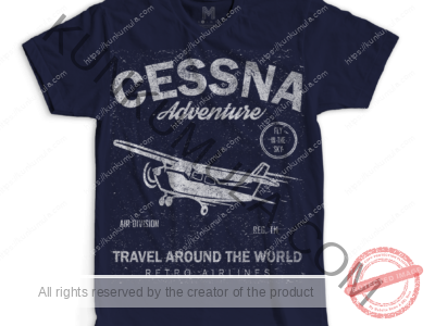 Cessna Distressed T-shirts, hoodies, tote bags, wall art, stickers, mugs, and more