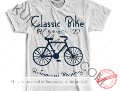 Classic Bike T-shirts, hoodies, tote bags, wall art, stickers, mugs, and more