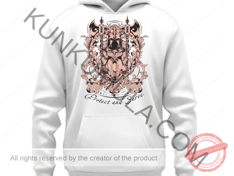 Protect And Serve Artwork for T-shirts, hoodies, tote bags, wall art, stickers, mugs, and more