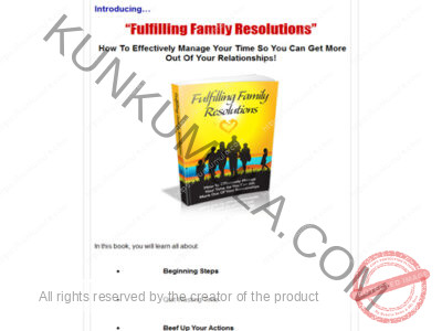 Ful Filling Family Resolutions Book in Pdf