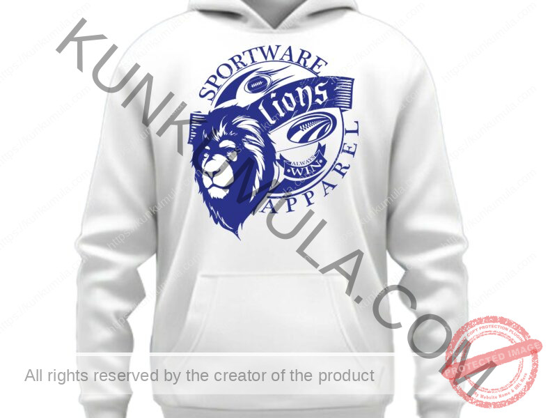 Sport Ware Lions Apparel Artwork for T-shirts, hoodies, tote bags, wall art, stickers, mugs, and more