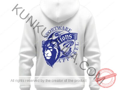 Sport Ware Lions Apparel Artwork for T-shirts, hoodies, tote bags, wall art, stickers, mugs, and more