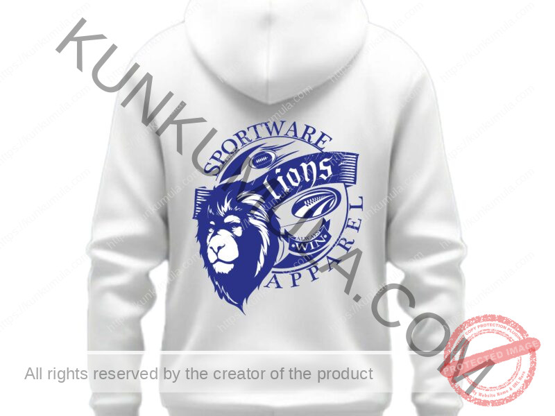 Sport Ware Lions Apparel Artwork for T-shirts, hoodies, tote bags, wall art, stickers, mugs, and more