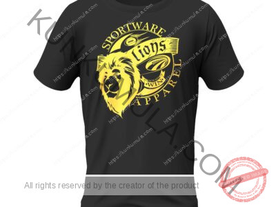 Sport Ware Lions Apparel Artwork for T-shirts, hoodies, tote bags, wall art, stickers, mugs, and more