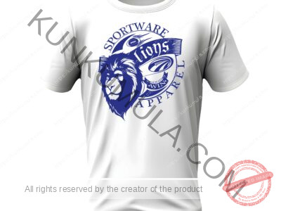 Sport Ware Lions Apparel Artwork for T-shirts, hoodies, tote bags, wall art, stickers, mugs, and more