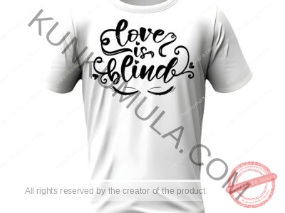 Love Is Blind Art work for T-shirts, hoodies, tote bags, wall art, stickers, mugs, and more Zipped