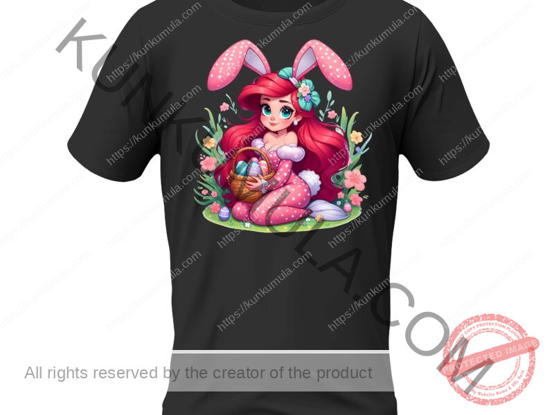 The Queen Happy with Her Easter Eggs Artwork for T-shirts, hoodies, tote bags, wall art, stickers, mugs, and more in Png