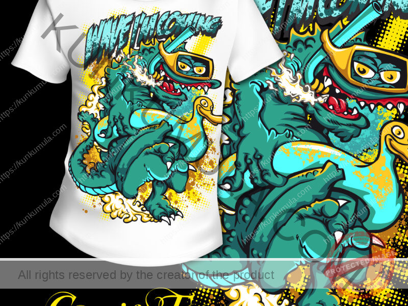 Wave I Am Coming Artwork for T-shirts, hoodies, tote bags, wall art, stickers, mugs, and more