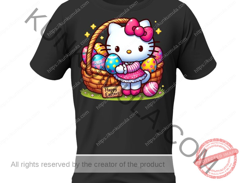 Wish You A Happy Easter Artwork for T-shirts, hoodies, tote bags, wall art, stickers, mugs, and more in Png