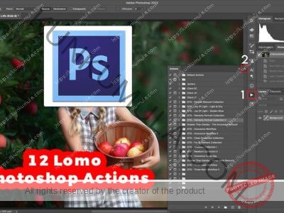 12 Lomo Photoshop Actions Zipped