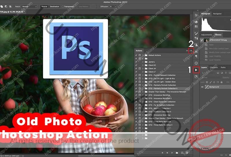 6 Old Photo Photoshop Action