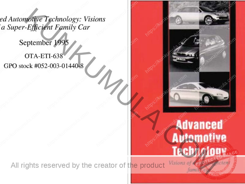Advanced automotive technology : visions of a super-efficient family car. 1995 [Leather Bound]