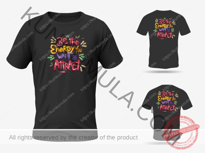 Be the sherey you want to Attract Artwork for T-shirts, hoodies, tote bags, wall art, stickers, mugs, and more