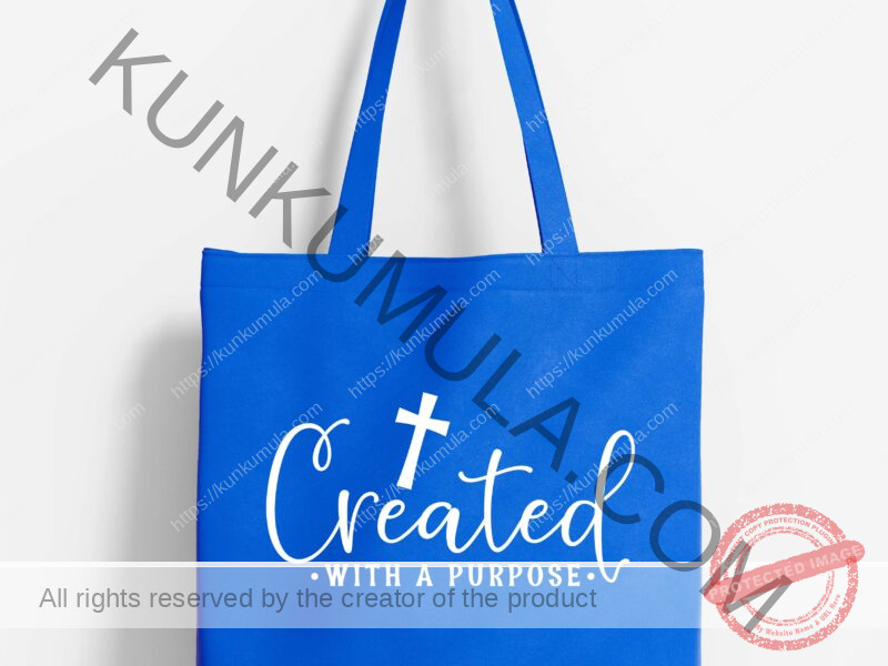 Created with a purpose Artwork for T-shirts, hoodies, tote bags, wall art, stickers, mugs, and more