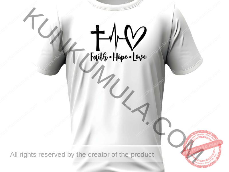 Faith hope love Artwork for T-shirts, hoodies, tote bags, wall art, stickers, mugs, and more