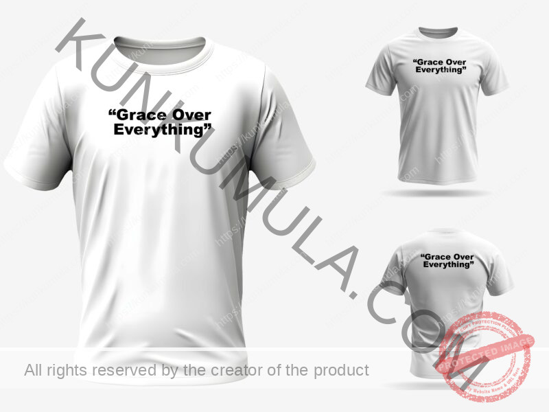 Grace Over Everything Artwork for T shirts, hoodies, tote bags, wall art, stickers, mugs, and more Zipped Artwork