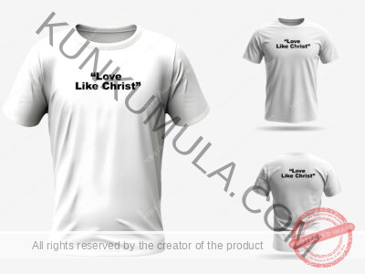 Love Like Christ Artwork for T shirts, hoodies, tote bags, wall art, stickers, mugs, and more Zipped Artwork