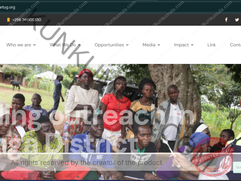 Supporting children's education in Kyenjojo.