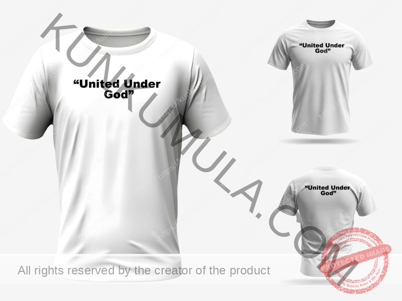 United Under God Artwork for T shirts, hoodies, tote bags, wall art, stickers, mugs, and more Zipped Artwork