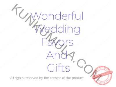 Wonderful Wedding Favors And Gifts Book In Pdf