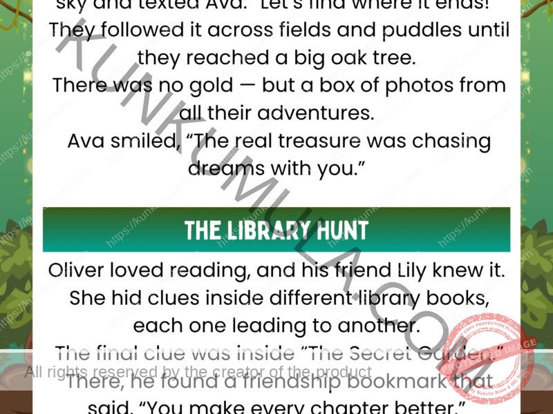 The Birthday Surprise & The Lost Key Kids Reading Card