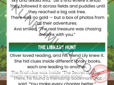 The Rainbow Chase & The Library Hunt Kids Reading Card