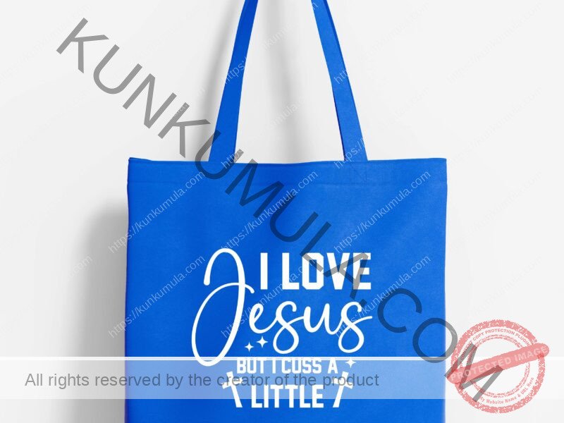 I love jesus but i cuss a little Artwork for T-shirts, hoodies, tote bags, wall art, stickers, mugs, and more