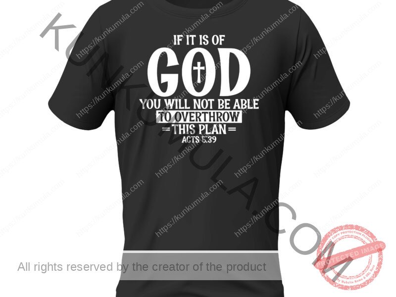 If it is of god you will not be able to overthrow this plan acts Artwork for T-shirts, hoodies, tote bags, wall art, stickers, mugs, and more