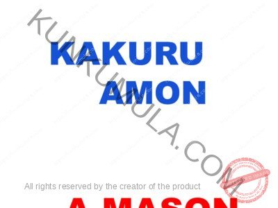 KAKURU AMON A MASON FROM UGANDA