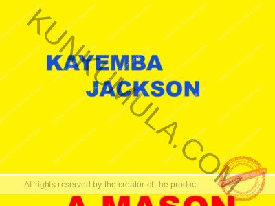 KAYEMBA JACKSON Mason In Uganda