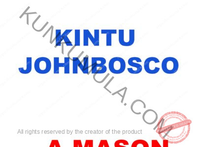 KINTU JOHNBOSCO AMASON FROM UGANDA