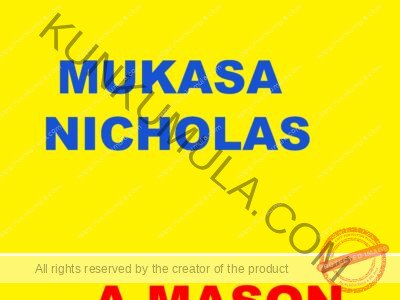 AM MUKASA NICHOLAS A MASON FROM UGANDA