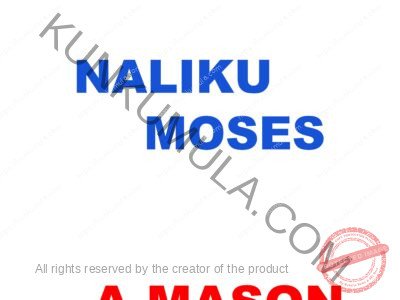NALIKU MOSES A MASON IN UGANDA