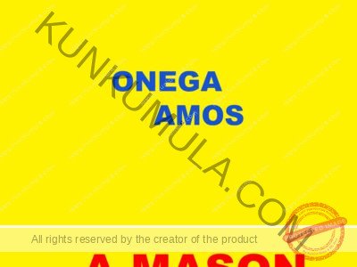 AM ONEGA AMOS A MASON FROM UGANDA