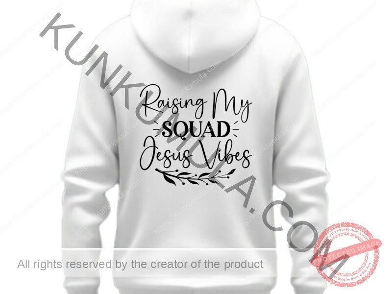 Raising my squad jesus vibes-01 Artwork for T-shirts, hoodies, tote bags, wall art, stickers, mugs, and more
