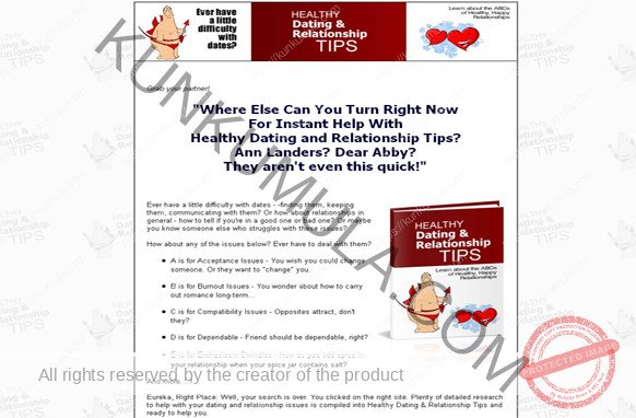 Healthy Dating & Relationship Tips Book In Pdf