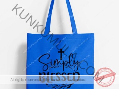 Simply blessed Artwork for T-shirts, hoodies, tote bags, wall art, stickers, mugs, and more Zipped file with a Png. Svg and Dxf Files of the Artwork